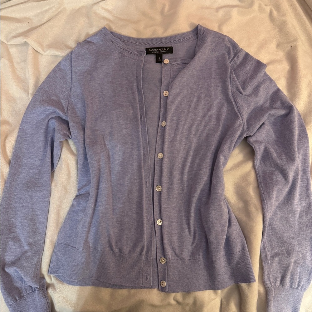 Banana Republic Lilac Purple Cardigan Sweater